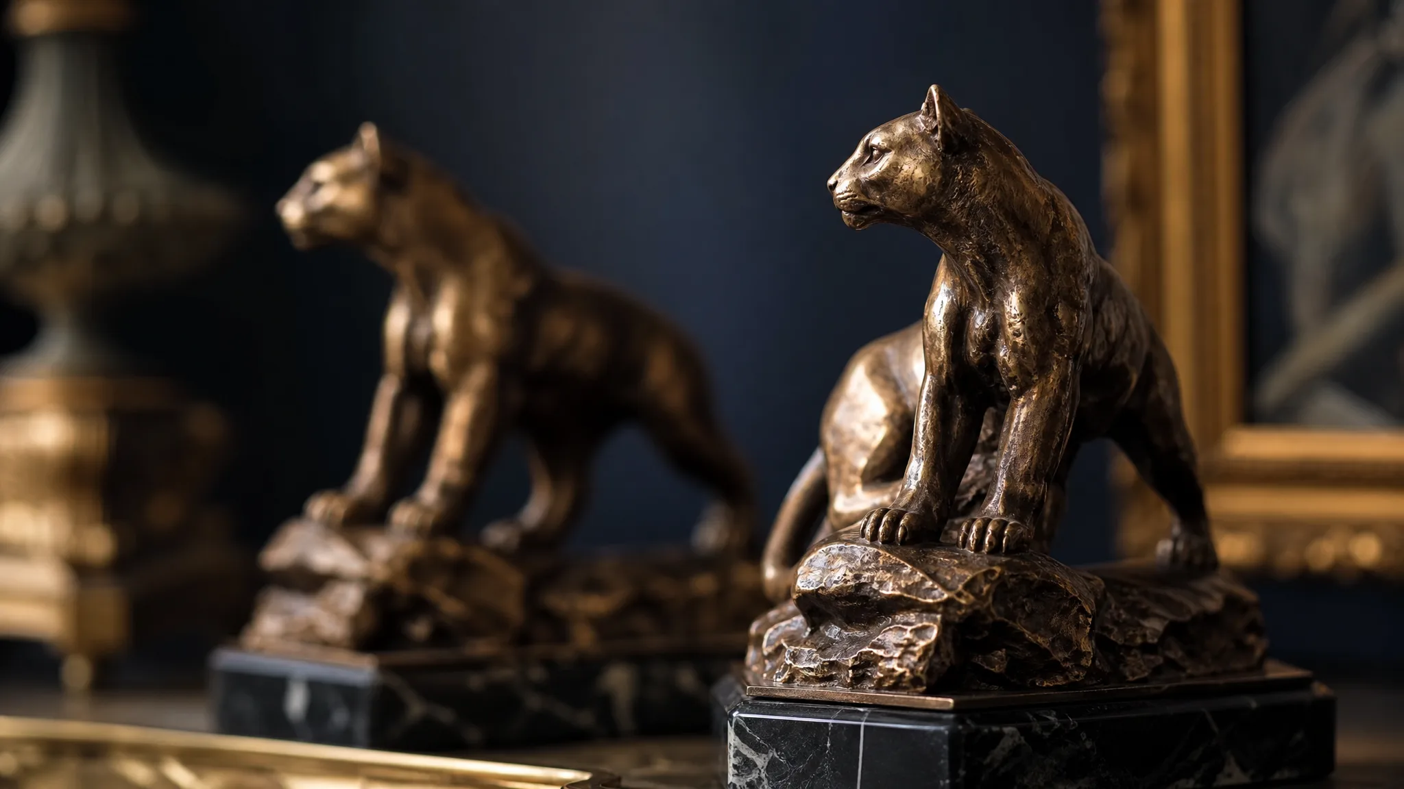 Reconnaître un surmoulage : deux fontes de bronze animalier comparées
